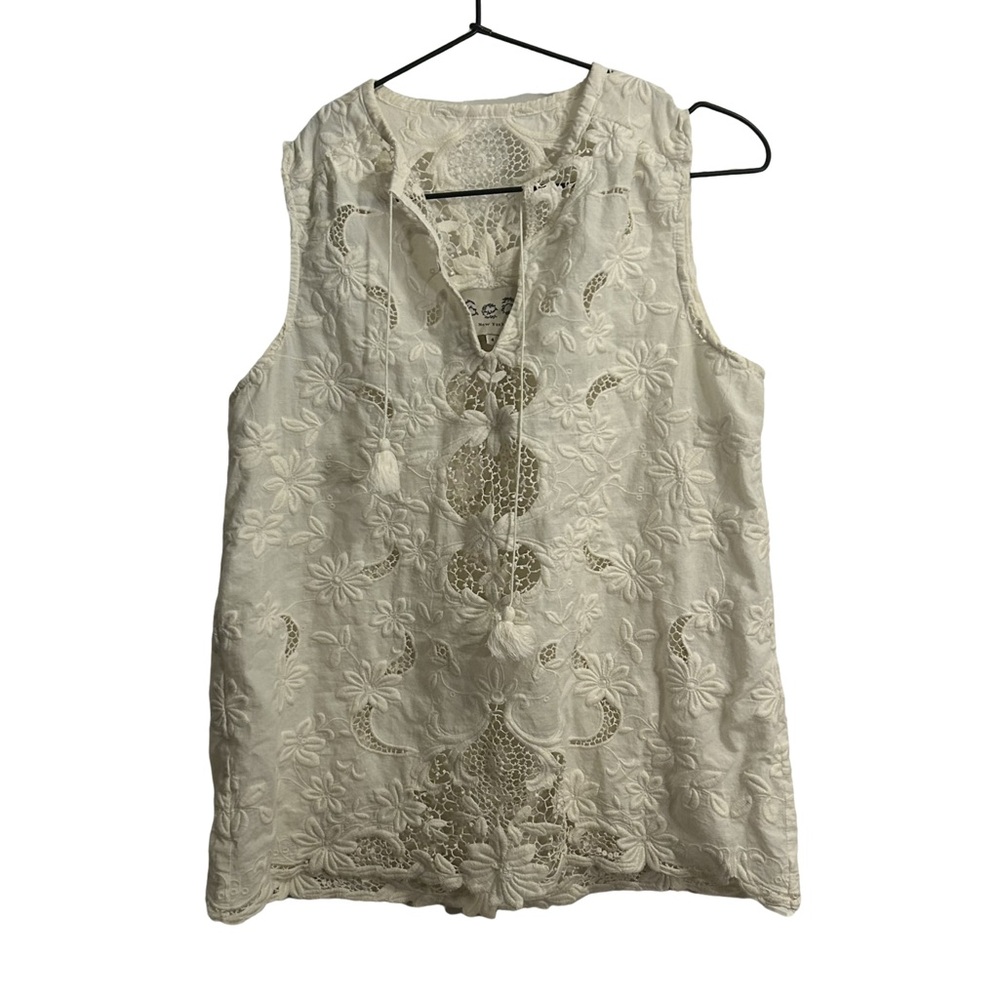 Sea New York Cream Floral Tank Top
